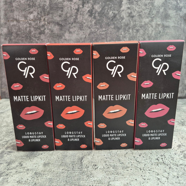 کیت خط لب و رژلب مایع مدل matte lipkit